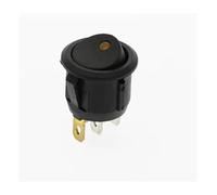 100Pcs 3 Pins With Led Lights Switch 12V 220V 16A DC 23 * 23 * 25mm Switch Car Auto Boat Round Rocker Switch ON-OFF NWPNLXEA(Gelb,220V)