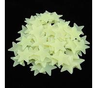 100pcs 3D Autocollants Muraux Lumineux 3D Green Clair, décoration murale stitch, décoration murale stitch