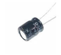 100pcs 470uF 10V 470MFD 10WV 6 * 7mm Aluminum Electrolytic Capacitor Radial AUOQKQUT