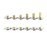 100PCS 5.2x5.2mm From 1.5mm To 9mm Momentary Tactical Push Button Switch(H 3.8MM)