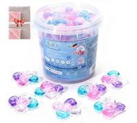 100Pcs 5 In 1 Laundry Pods With Beads,With Fabric Softener & Scent Beads, Deep Cleaning Detergent Podss,Long Lasting Fresh Scent,For All Fabrics And Colors (SIZE-A01, Fruity scent)
