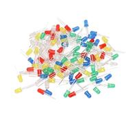 100pcs 5 mm DIODES LED Green rouge jaune bleu Light émettant des diodes Diy Science Project Kit