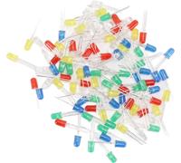 100pcs 5mm LED Diodes Red Green Yellow Blue White Light Emitting Diodes for Appliance DIY Science Project