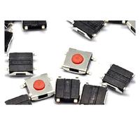 100pcs 6 * 6 * 2.5mm The patch 4pin Tactile Push Button Switch Red button Waterproof copper head cooker switch