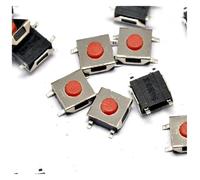 100pcs 6 * 6 * 2.7mm The patch 4pin Tactile Push Button Switch Red button Waterproof copper head cooker switch