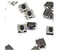 100pcs 6 * 6 * 3.4mm The patch 5pin Tactile Push Button Switch Black button Waterproof copper head cooker switch