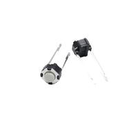 100pcs 6 * 6 * 4.3mm / 6 * 6 * 5mm 2pin Tactile Tact Push Button Switch 6x6x4.3mm / 6x6x4.3mm 2p Vertical Round Switch NWPNLXEA(6x6x4.3mm)