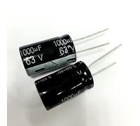 100PCS 63V1000UF 1000UF 63V Condensateur électrolytique en aluminium 16 * 25mm Composant