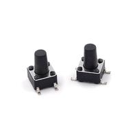 100Pcs 6x6x9mm Momentary Tactile Tact Push Button Switch SMT 4pin Tact Push Button Switch 6 * 6 * 9mm Switch NWPNLXEA