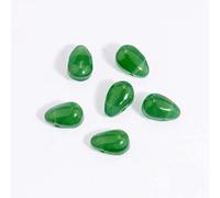 100pcs 6x9mm couleur mixte verre lisse goutte d'eau perles cristal Autriche perles pour bracelet boucle d'oreille faisant des résultats de bijoux bricolage-jade vert
