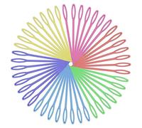 100pcs Aiguilles à coudre en plastique, Aiguilles à fil Big Eye, Aiguilles à coudre à la main de 9 cm, Aiguilles à coudre en plastique pour la couture et le bricolage