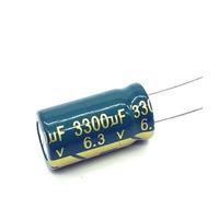 100Pcs Aluminum Electrolytic Capacitor High Frequency Low 6.3V1000UF 6.3V1500UF 6.3V3300UF Low Resistance NWPNLXEA(6.3V3300UF 10x20)