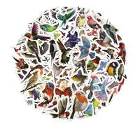 100pcs Autocollant d'Oiseaux pour Enfants, Imperméables Autocollants en Vinyle d'Oiseaux Autocollant Oiseaux Scrapbooking Autocollants d'Animaux pour Bouteilles d'Eau Skateboard Téléphone