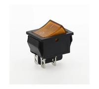 100pcs/bag KCD4-202 rocker switch power switch 4Pin with light 31x25mm 20A 125VAC 16A 250VAC NWPNLXEA(Gelb)