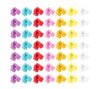 100Pcs Balloon Knot Tying Tool, Plastic Balloon Clips for Party | Durable plastic clips feature a secure bite design for fast sealing at any festive party Multicolor