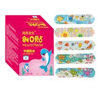 100PCS Bandages résistants à l'eau avec dessin animé - Bandages imperméables à l'eau et à l'hémostase - Bandage adhésif pour les enfants