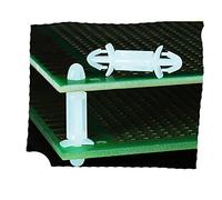 100pcs Blanc Nylon Pcb Standoff Plaque Fixe PC Board Colonne Isolation Carte Mère Support LCF 3mm ~ 25mm Spacer-LCF-8 (100Pcs)