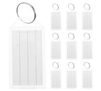 100Pcs Blank Plastic Key Tags Keyring Luggage Labels Suitcase Baggage Travel Identification Bag Tag Pour Sac Casier