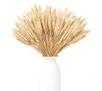 100pcs Blé Seche Naturel épi de Blé Fleur Sechees Decoration Epi de Blé Fleurs Sechees Naturelles Fleurs Séchées Bouquet pour Cheminée Cuisine Table Couronne de NoëL, 40cm