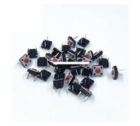 100PCS Blue/Red Push Mute Button 6 * 6 * 3.5/6 * 6 * 4.3/6 * 6 * 7.3/6x6x9.5MM Silent Switch Wireless Wired Button Switch NWPNLXEA(6x6x3.5MM)