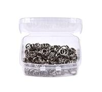 100Pcs/ Boîte Anneau Brisé de Pêche en Inox Split Ring de Haute Résistance Connecteur des Leurres Pêche (7mm--100pcs)