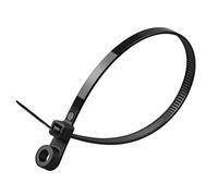 100PCS Boucles d ' attache de câble avec mécanisme de verrouillage automatique Blanc Sans danger pour l ' environnement pour l ' organisation du bureau à domicile Boucles d ' attache de câble en nylon