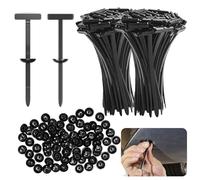 100pcs Boucles D'attache de Câble Universelles en Nylon Autobloquantes, Boucles Universelles en Nylon, pour Réparation Mécanique et Entretien Quotidien