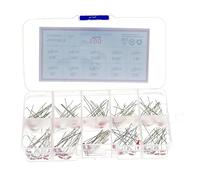 100PCS/Box 10value x 10pcs MF58 Thermistor Resistor Kit NTC-MF58 1K 2K 5K 10K 20K 50K 100K 200K 500K 1M +/-5% 3950 3950B
