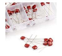 100Pcs/Box CBB Metal Film Capacitors Assortment Kit 63V 100V 10Values 102 222 332 472 103 223 333 473 683 104 154 224 334 474 56 NWPNLXEA