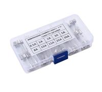 100Pcs/Box Set 5x20mm 6 * 30mm Quick Blow Ceramics/Glass Tube Fuse Assorted Kits Fast-blow Glass Fuses Mixed Suit NWPNLXEA(Glass 5x20)