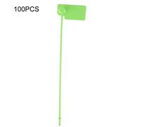 100pcs Câble étiquette jetable Marque d'identité colorée des Signes Liens Anti-vol. (Vert)