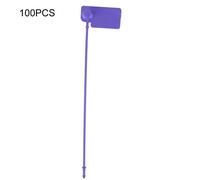 100pcs Câble étiquette jetable Marque d'identité colorée des Signes Liens Anti-vol. (Violet)