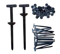 100pcs Cable Tie boucle boucle en nylon Ties Clips de rivet en plastique pour la réparation de la voiture Panneau carrosserie Rettemper pare-chocs et kit d'assortiment fixation trous