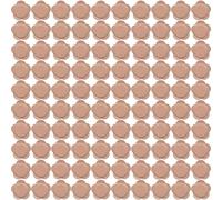 100pcs Castor Huile Boully bouton Patch, auto-adhésif Boully Button Patch, Organic Cotton Essential Wraps pour l'exercice, la lecture, les voyages, le travail