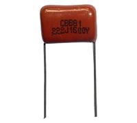 100pcs CBB capacitor 222 1600V 222J 1.6KV 2200pF 2.2nF P15 CBB81 Metallized Polypropylene Film Capacitor AUOQKQUT