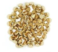 100PCS CCB Couture Rivets Pyramide Cone Rivets Toutes Sortes De Goujons En Plastique Noir Or Argent Ongles DIY Cuir Vêtement Accessoires-12MM Cône Or