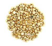 100PCS CCB Couture Rivets Pyramide Cone Rivets Toutes Sortes De Goujons En Plastique Noir Or Argent Ongles DIY Cuir Vêtement Accessoires-8MM Cône Or