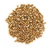 100PCS CCB Couture Rivets Pyramide Cone Rivets Toutes Sortes De Goujons En Plastique Noir Or Argent Ongles DIY Cuir Vêtement Accessoires-6MM Cône Or