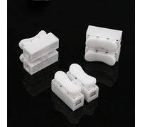 100pcs CH-2 2p G7 Spring Wire Quick Connector Splice With No Welding No Screws Cable Clamp Terminal 2 Way Easy Fit Led Strip