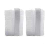 100pcs Clear Plastic Wax Cups Square Round 100pcs Clear Plastic(100pc squares)
