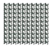 100pcs Clips de plante pour les plantes d'escalade, chrysanthemum Forme Garden Tiges de fleurs Fixation des clips de support outil pour soutenir les vignes de support (Vert sans épingle en clip)