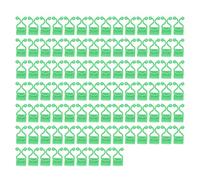 100pcs Clips d'escalade adhésifs adhésifs | Vignes murales fixant des Clips pour Les Plantes intérieures/extérieures | Rossie de la Branche ABS Recrutement des Clips | Aucun (Green)