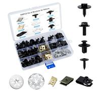 100PCS Clips et Boulons de Carrosserie, Kit de Rénovation Automobile Universel avec Vis de Soubassement, Écrous en U et Agrafes de Fixation - pour Voiture, Capot, Pare-chocs, Garde-boue