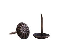 100pcs Clou tapissier, meubles clous d'assortiment kit canapé chaussure porte goujon décoratif antique tapisserie d'ameublement punaises en métal bronze(10 * 14mm)