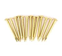 100Pcs Clous Pour Bois à Tête Ronde, Clous en Laiton, Clous de Fixation en Métal, Épingles Murales en Laiton, Clous Longs pour le Bricolage la Décoration d'intérieur et la Construction (18mm)
