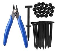 100pcs Colliers de Serrage pour Automobiles, Serre-Câbles en Nylon Autobloquants Universels Robuste avec Pince Diagonale Boucle et Goupille Fermeture Éclair Clips pour Réparation Automobile