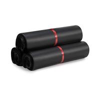 100pcs coloré express nouveaux sacs de courrier auto-adhésif étanche à l'humidité en plastique poly enveloppe cadeau pochettes d'expédition Sacs postaux (Color : Black, Gift Bag Size :