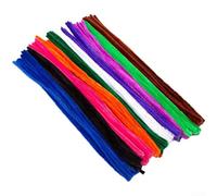 100PCS Colorful Pipe Cleaners 30cm Fuzzy Wire(Dark mix)
