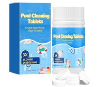 100PCS Comprimés nettoyants pour Piscine pour Une Eau cristalline, 3X Tablettes de Nettoyage pour Piscine, Comprimés nettoyants Multi-usages pour piscines et baignoires
