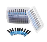 100pcs Connecteur de Fibre Optique Stable, Connecteur Rapide à Fibre Optique, Réseau Local pour FTTH